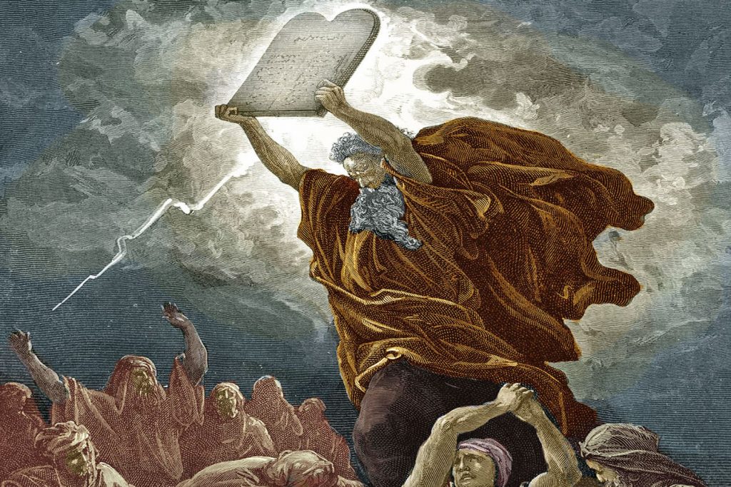 Moses-and-the-Ten-Commandments-GettyImages-171418029-5858376a3df78ce2c3b8f56d